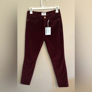 Frame Pinot Velveteen High Skinny Pants